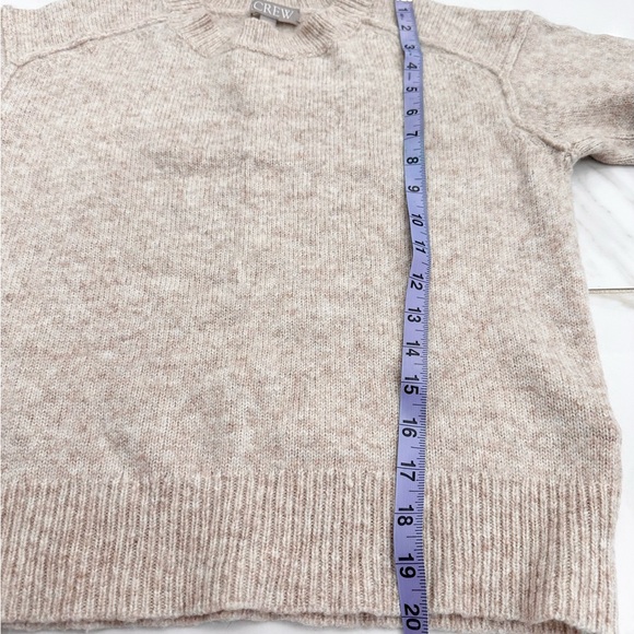 J. Crew Heathered Beige Wool Blend Crewneck Sweater - Picture 8 of 8